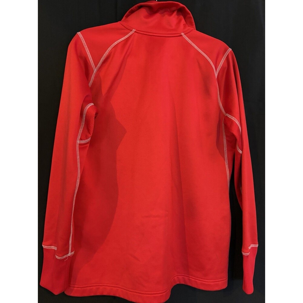Nike Therma-FIT Men's Red 1/4 Zip Long Sleeve Mock Neck Pullover Size L - Picture 3 of 3